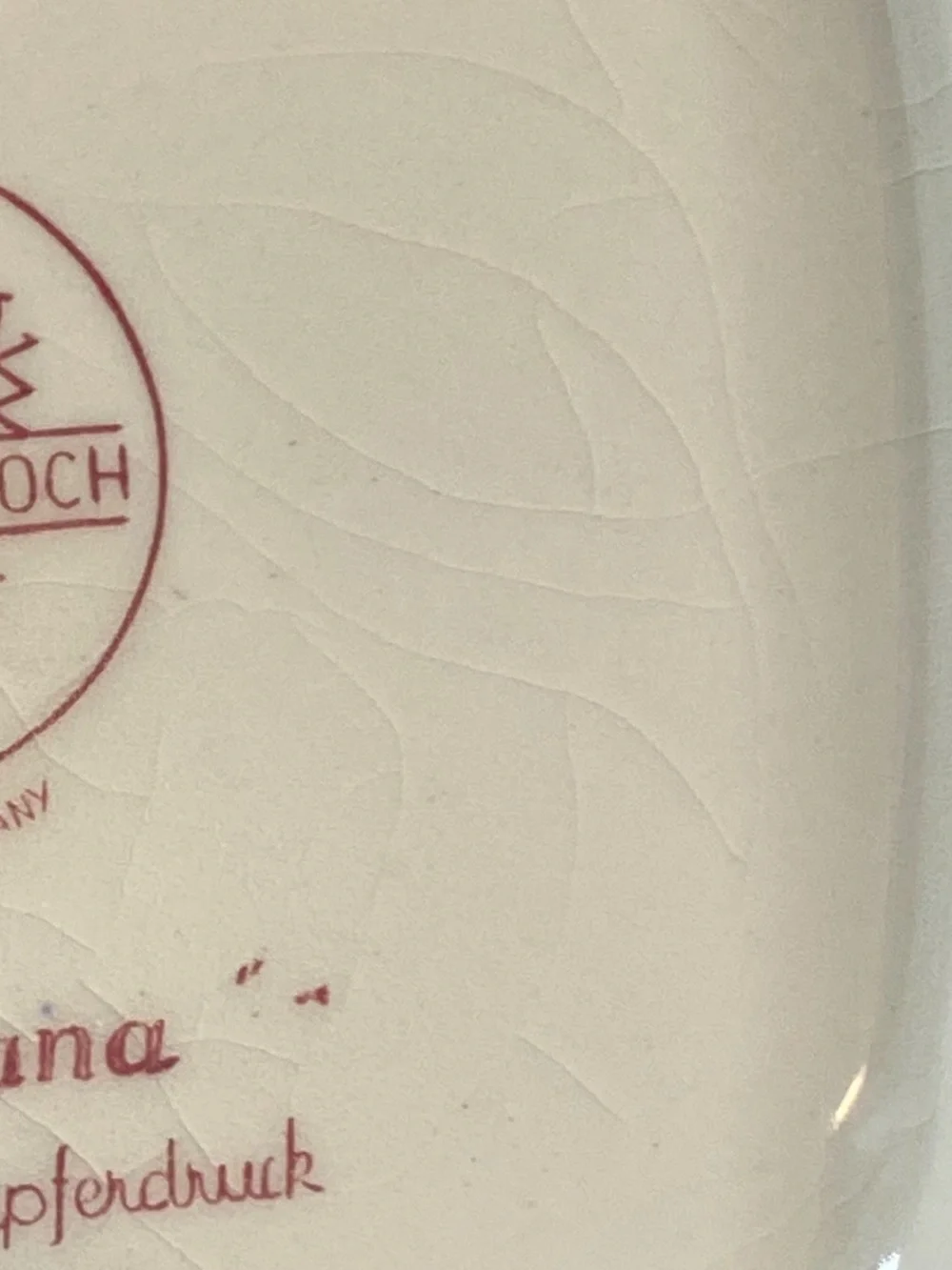 Villeroy & Boch SAAR Rusticana Red Transferware Coffee/Teapot